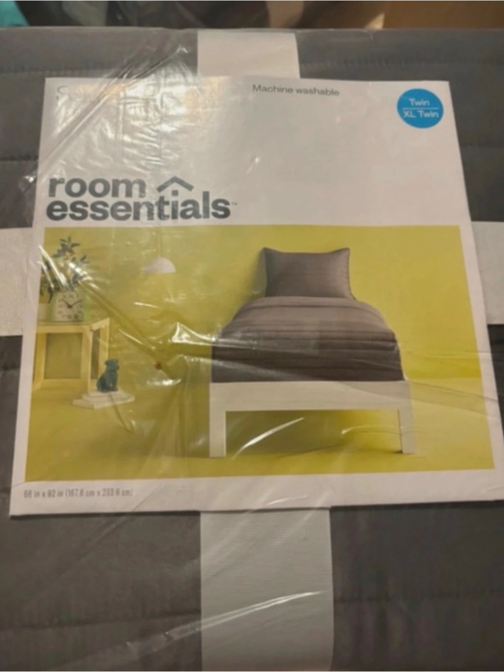 Room Essentials Gray Twin XL Quilt